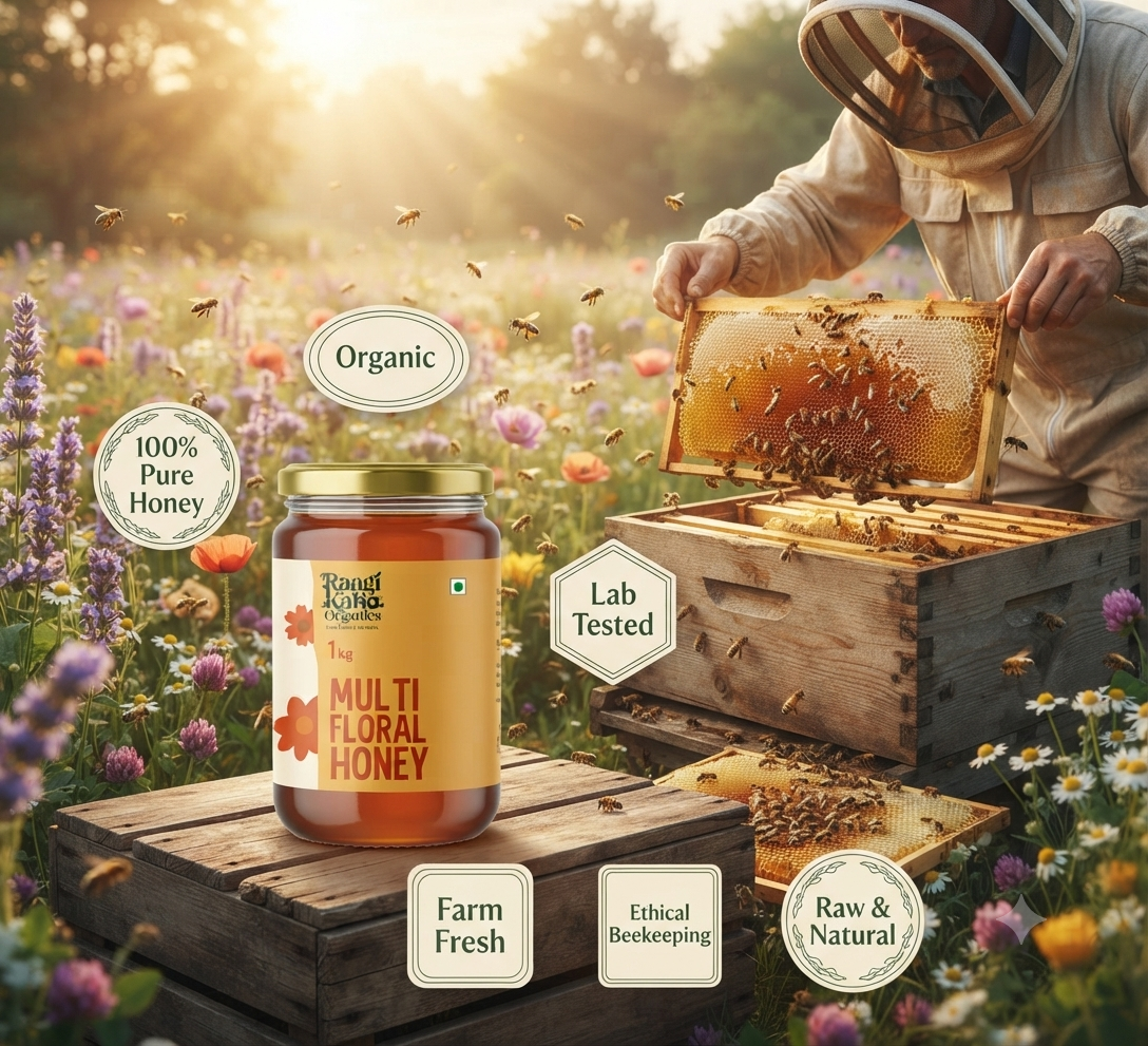 Raagi Kana Organics Multi Floral Honey 2Kg